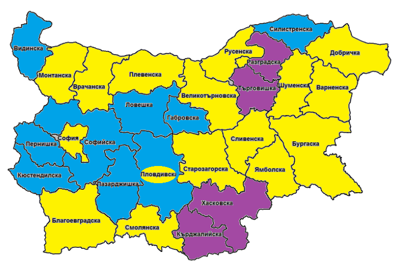 Как се преоцвети България според най-новите данни на ЦИК по области КАРТА