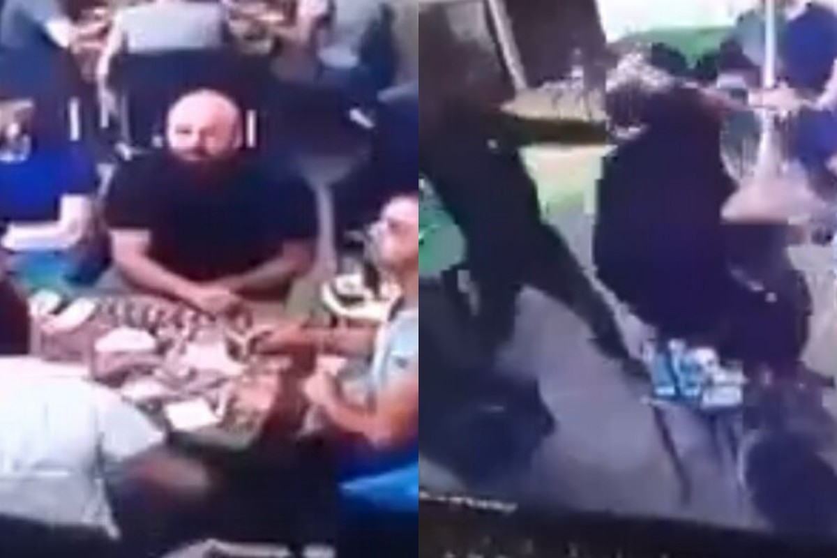 ВИДЕО 18+: Германци смляха от бой мигранти, изгонили техен приятел от кафето си 
