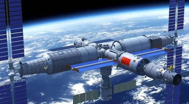 Китайската космическа станция едвва  избяга от сблъсък със сателитите на Starlink
