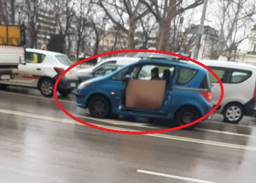Всички се чудят и маят какво е това чудо, което пъпли по софийските улици СНИМКА