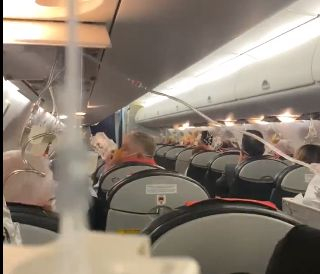 Извънредна ситуация със самолет с евродепутати на голяма височина ВИДЕО