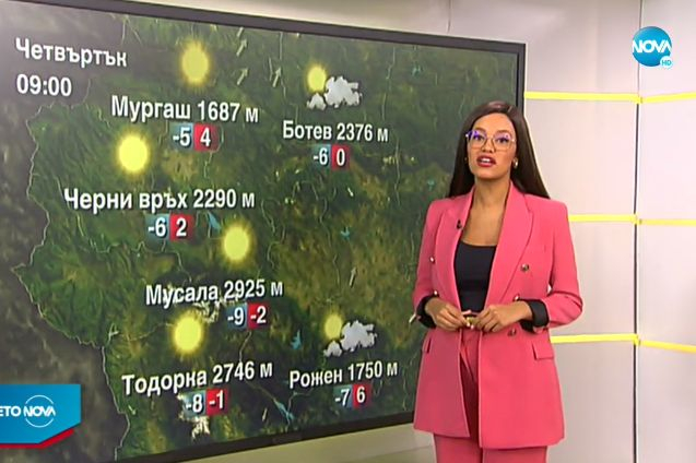 Екзотичната синоптичка на Нова ТВ шокира всички! Лъсна в ефир с... СНИМКИ