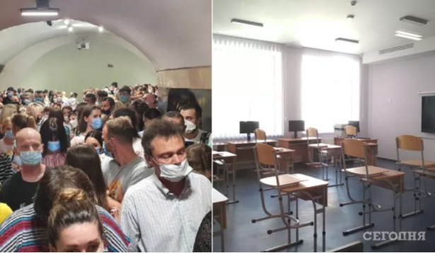 Черен дим се издига над сградата на украинското военно разузнаване в центъра на Киев ВИДЕО