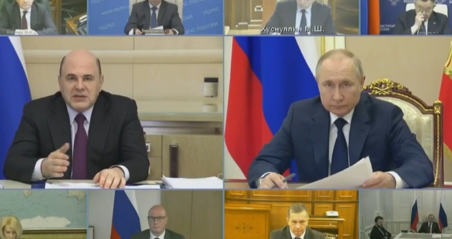 Путин свика извънредно съвещание с правителството НА ЖИВО