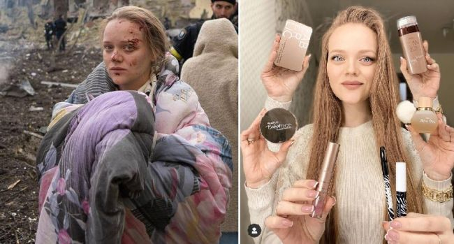 Скандални СНИМКИ разкриват как манекенка играе ролята на жертва на руската атака по родилния дом в Мариупол