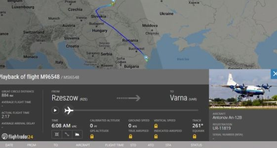 На фона на призивите на Кулеба: Украински товарен Ан-12 кацна във Варна