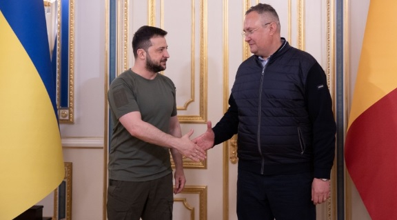 Украинският президент се срещна в Киев с премиера на Румъния