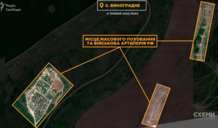 Сателитни СНИМКИ от гробища край Мариупол