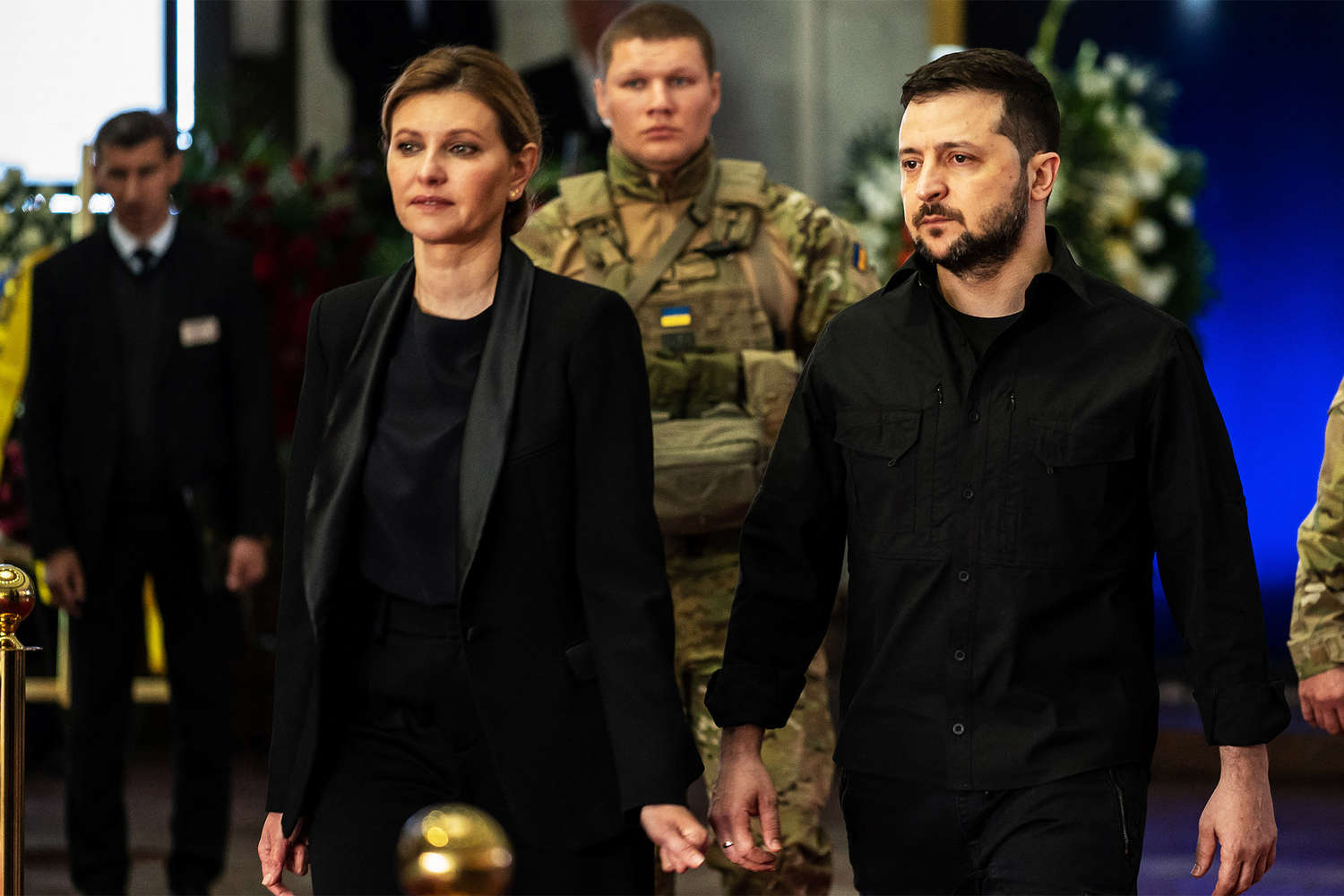 Зеленски и жена му за първи път заедно от началото на войната СНИМКИ