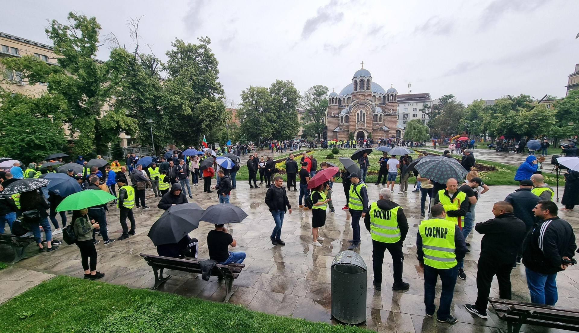 Започна протестът на полицаите - ето какво искат СНИМКИ