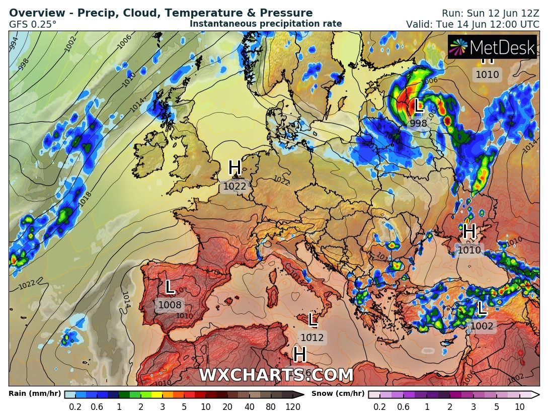Meteo Balkans шашна със седмична прогноза: Дъждове и гръмотевици ще се редуват с... КАРТИ 