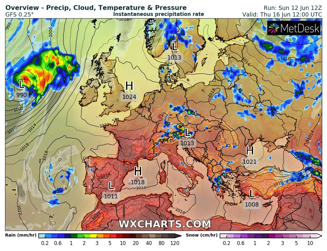 Meteo Balkans шашна със седмична прогноза: Дъждове и гръмотевици ще се редуват с... КАРТИ 