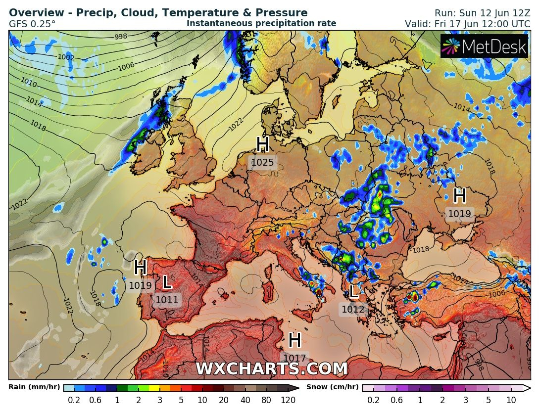 Meteo Balkans шашна със седмична прогноза: Дъждове и гръмотевици ще се редуват с... КАРТИ 
