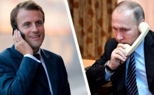 Кремъл гневен: Изтече запис на разговор между Путин и Макрон