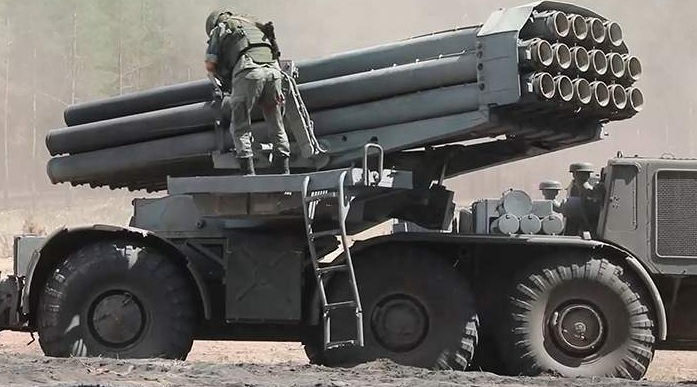 Показаха работата на РСЗО "Ураган" по време на военните действия ВИДЕО