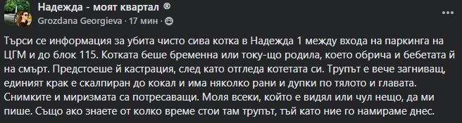 Брутално убийство в столичния квартал „Надежда“ разтърси мрежата