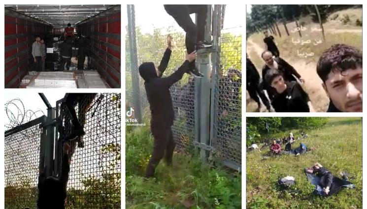 Напаст: Каналджии се гаврят с БГ граничари с клипчета в TikTok с арабска чалга, а бежанците нахлуват на тумби