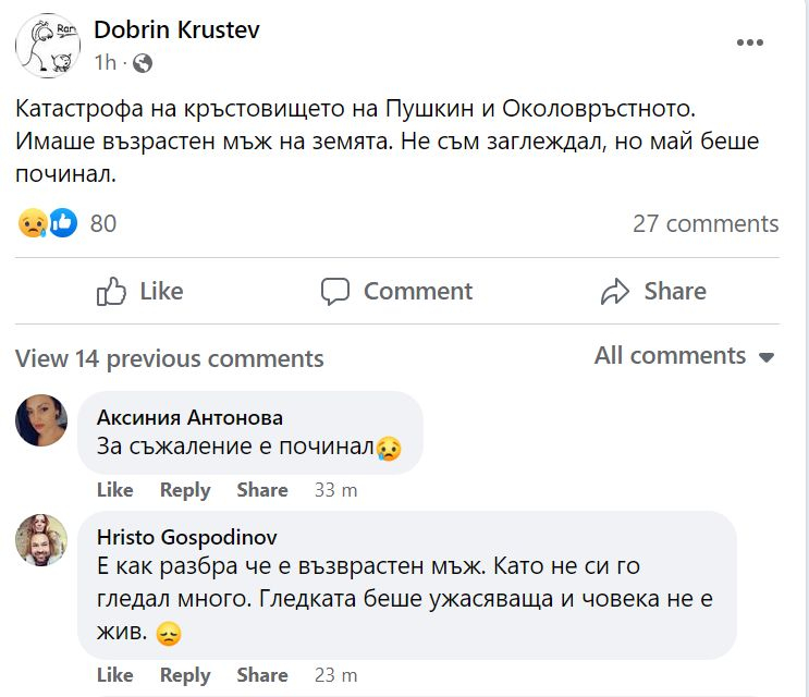 Първо в БЛИЦ! Жестока трагедия по тъмна доба на Околовръстното в София ВИДЕО