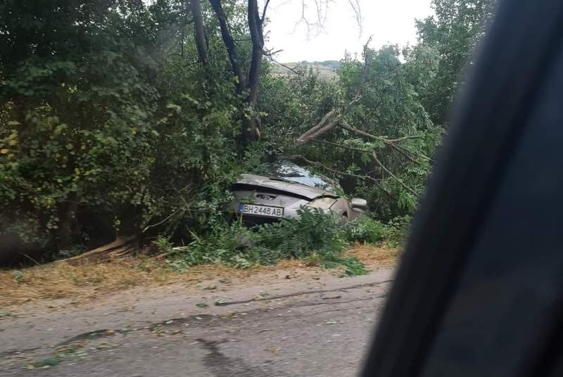 Зрелище във Видинско: Вижте къде се озова този шофьор
