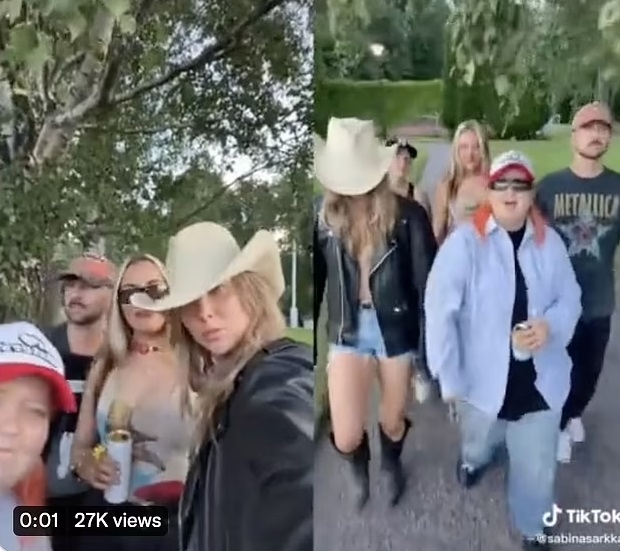 Гръмна нов скандал около Сана Марин, този път с топлес лесбийки СНИМКИ 18+ 