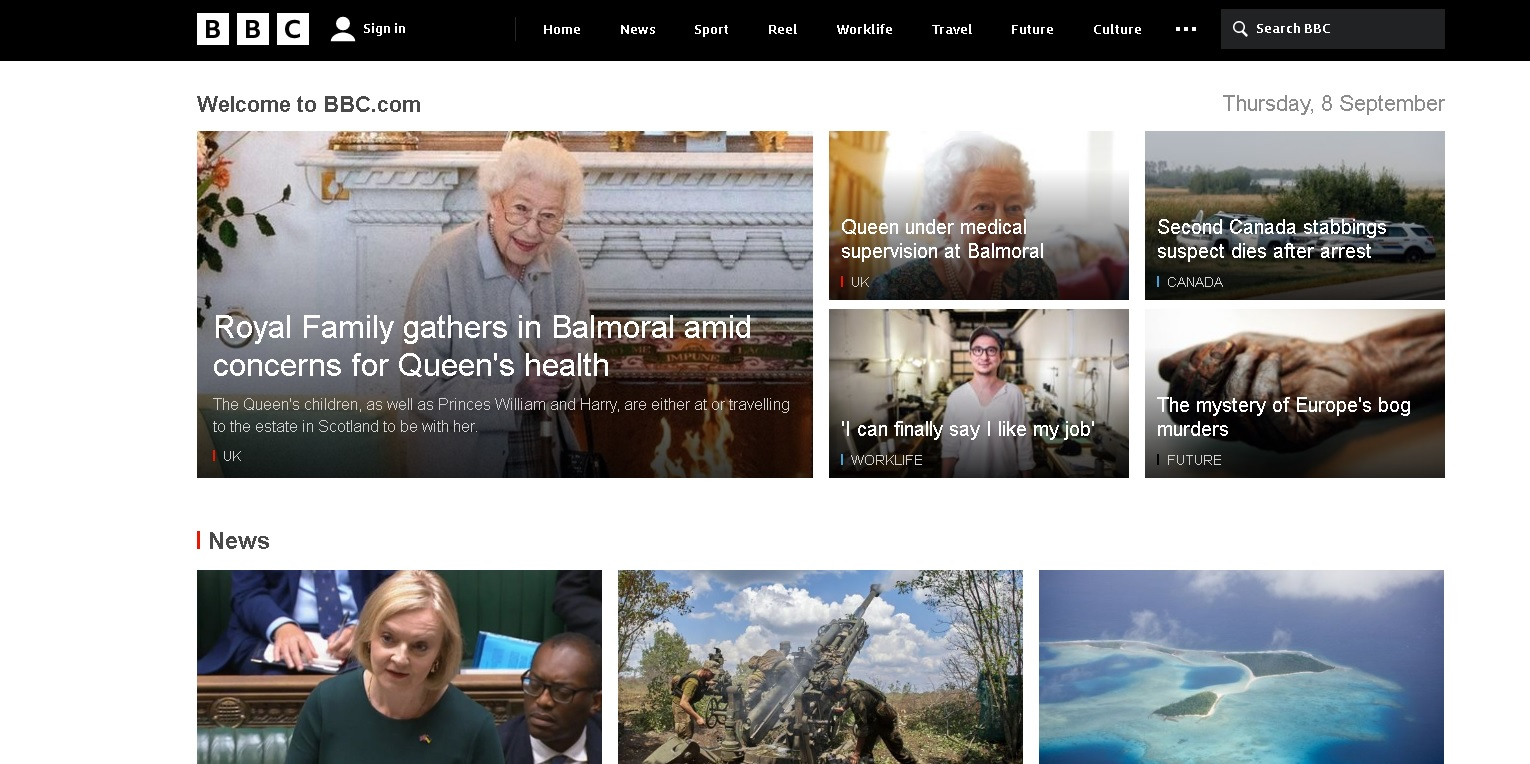 Това ли е предшественикът на печалната новина? Говорителите на BBC са в траур заради Елизабет II ВИДЕО