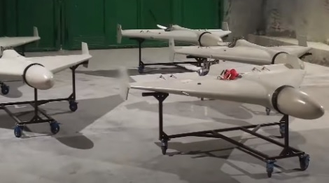 Най-новият руски дрон-камикадзе "Геран-2" унищожи САУ 2С3 "Акация" СНИМКИ