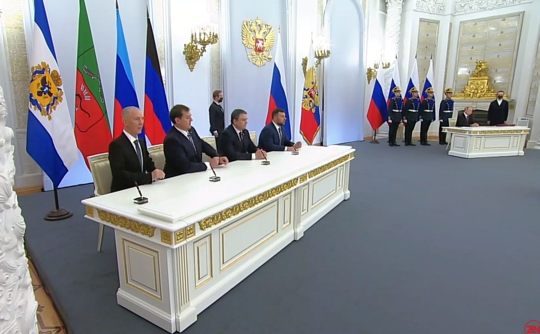 Путин обяви пътя към мира и присъединяването на Донбас, Херсон и Запорожие към Русия ВИДЕО