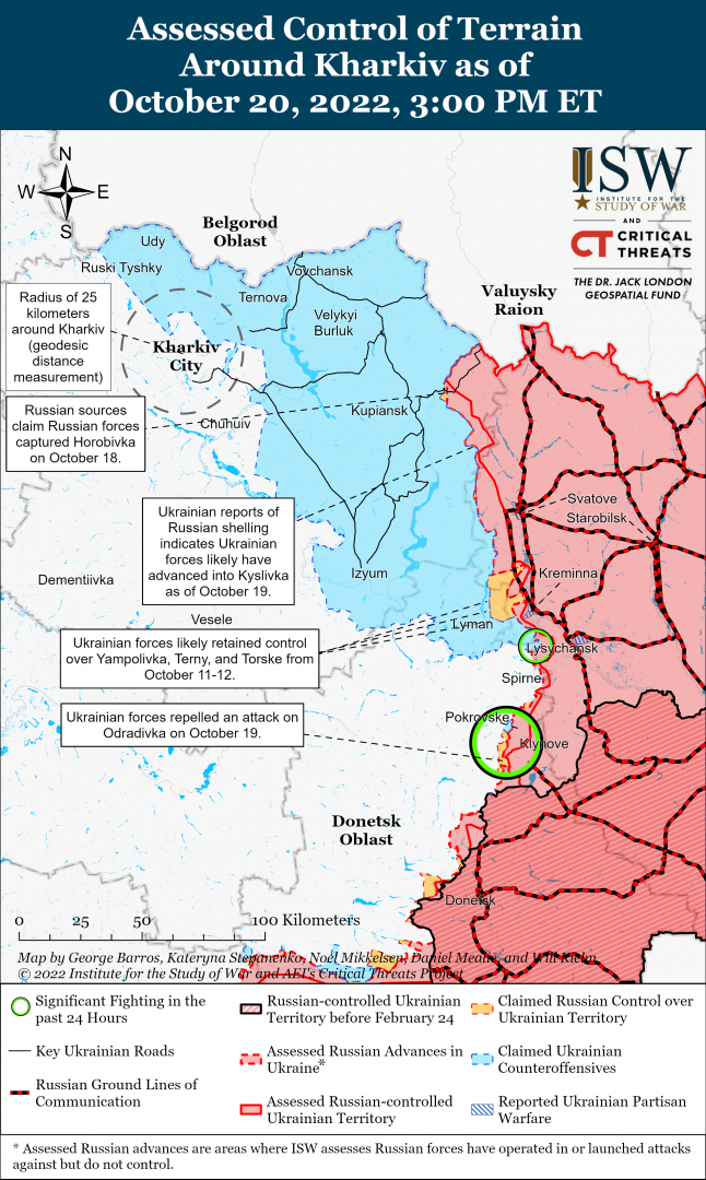 ISW: Русия ще удари Каховската ВЕЦ, за да прикрие отстъплението си от Херсон