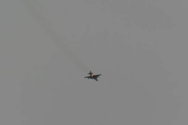 ВИДЕО от войната: Моментът на свалянето на Су-25 в района на Бахмут бе заснет