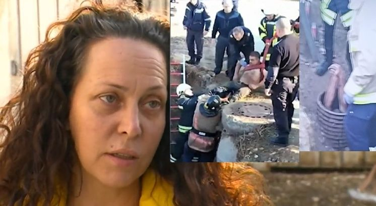 Проговори съпругата на пловдивчанина, който 11 часа бе заседнал в тръба ВИДЕО