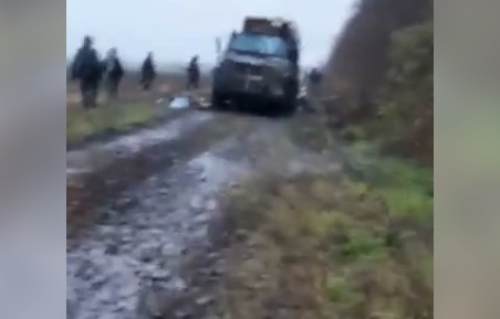 ВИДЕО 18+ от войната: Руската армия унищожи отряд от полски наемници