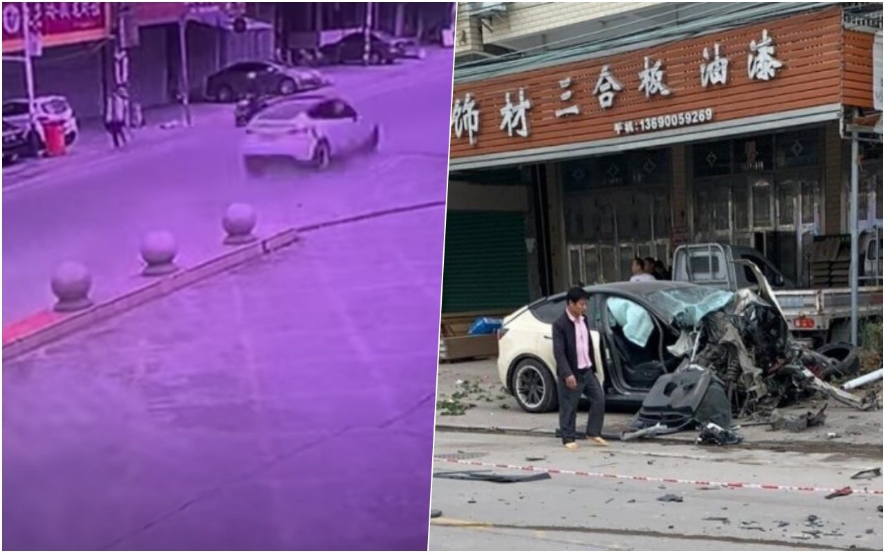 Ужас: Автопилот на Tesla ускори до максимална скорост и уби двама души ВИДЕО 18+