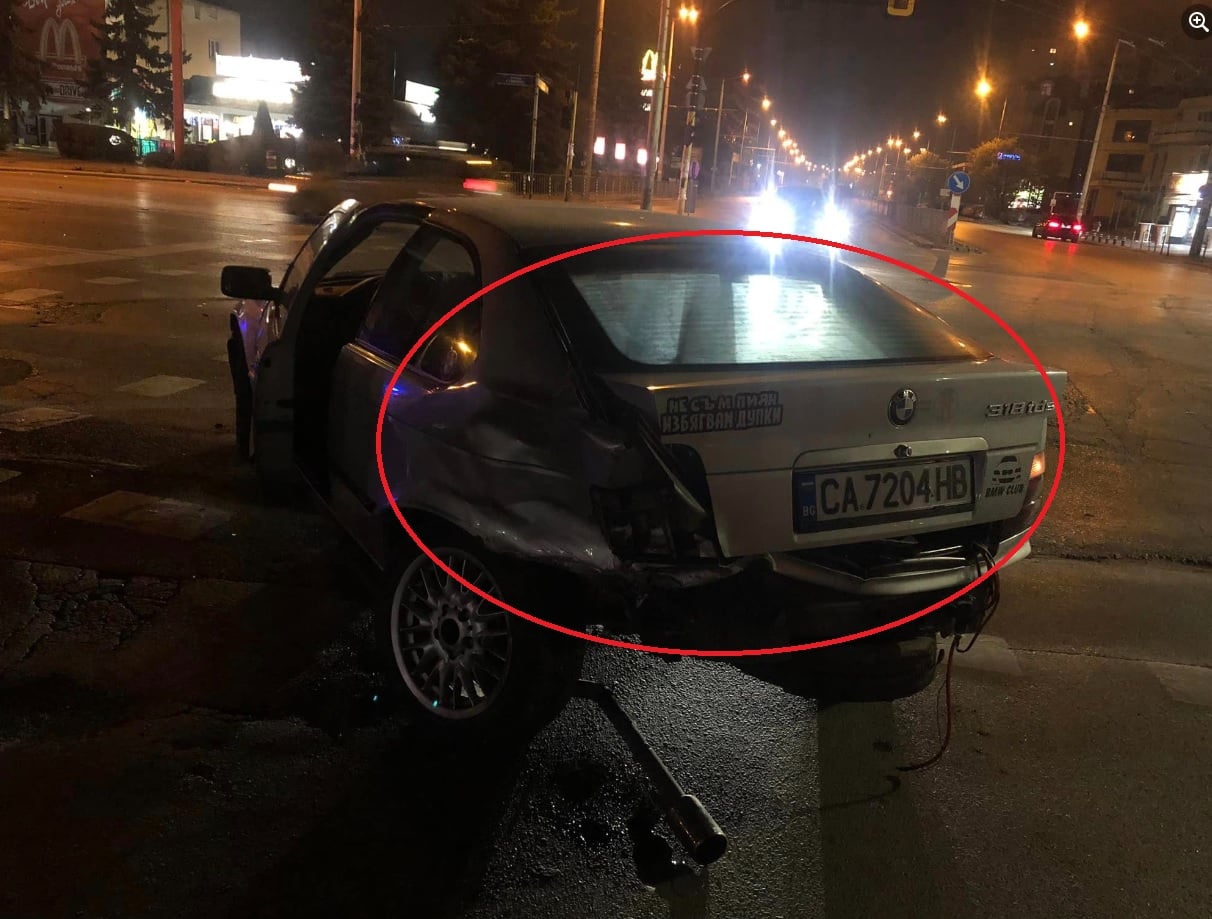 Първо в БЛИЦ! Среднощен екшън с БМВ-та в София ВИДЕО