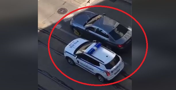Зрелище с полицейска гонка в центъра на София, такова нещо рядко се вижда ВИДЕО