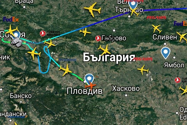 Извънредна ситуация с полетите на летище София заради силния вятър 