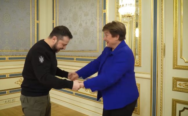 Кристалина Георгиева с първи думи след посещението си в Киев 
