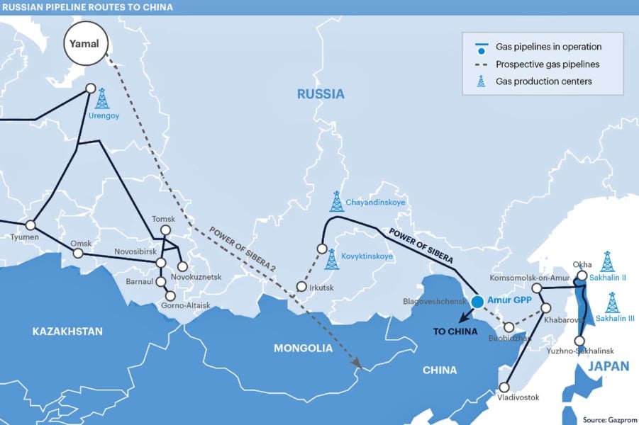 Путин и Си се разбраха за "Силата на Сибир-2", потичат реки от газ КАРТА