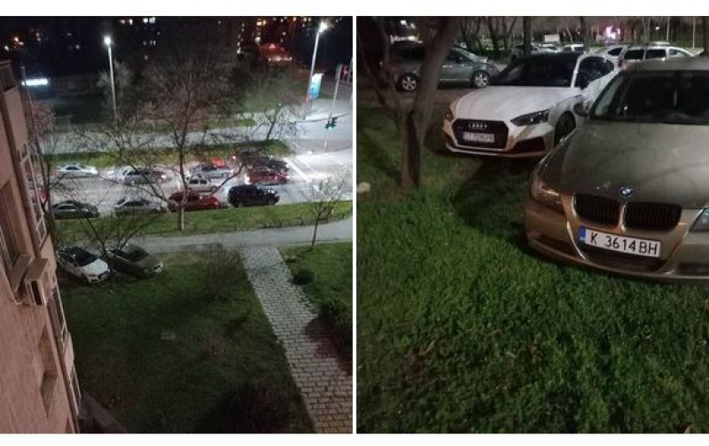 Паркиране "като на село в ливадата" ядоса граждани СНИМКИ