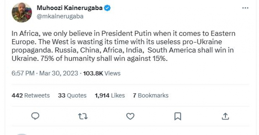 Угандийски генерал: Африка вярва единствено на Путин, ще пазим Москва от империалистите