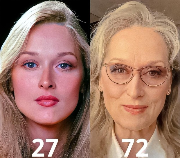 Ще я познаете ли? Най-награждаваната актриса на 27 и на 72 години СНИМКА