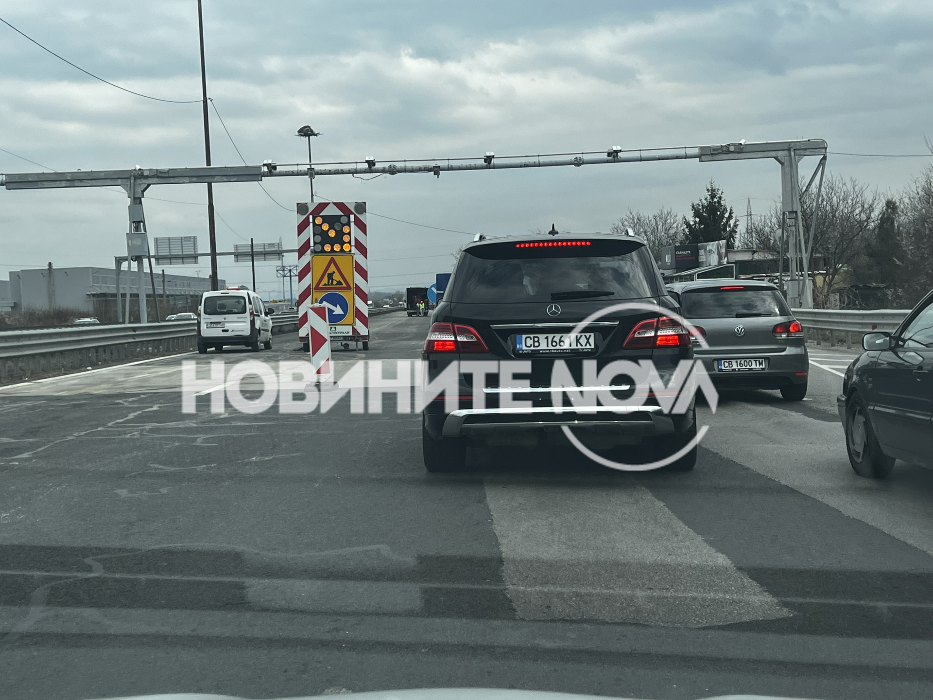 Ад при изхода на София към АМ "Тракия", ето какво се случва СНИМКИ