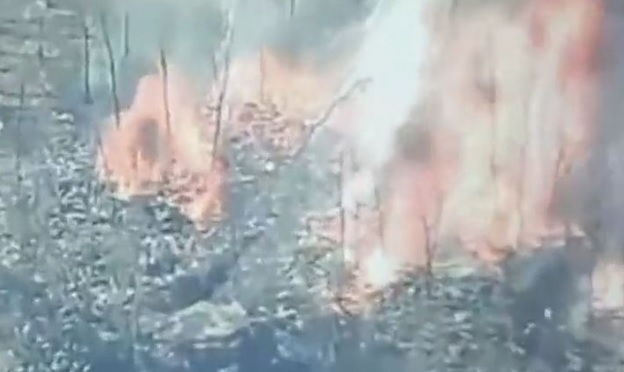 ВИДЕО от войната: Запалителни снаряди изпепелиха позиции на ВСУ