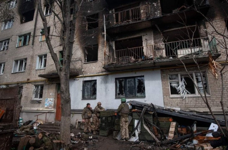 Военните от 93-та бригада на ВСУ показаха как изглежда Бахмут сега СНИМКИ