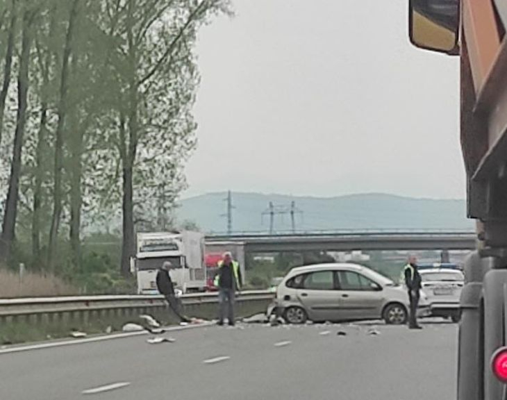 Първо ВИДЕО от мелето на магистрала "Хемус"
