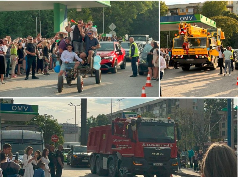 Абитуриенти в Пловдив шашнаха всички, ето как отидоха на бала си СНИМКИ 