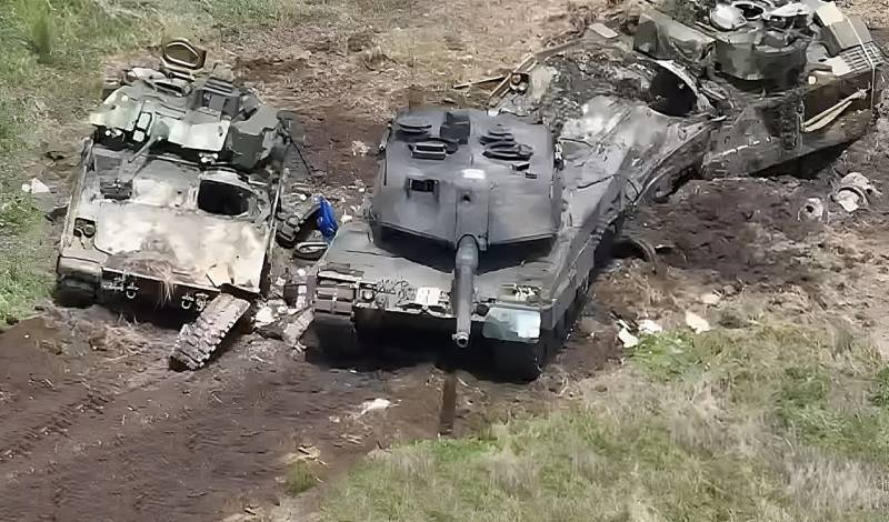 ВИДЕО от войната: Показаха гробище от НАТО-вска бронетехника край Запорожие 