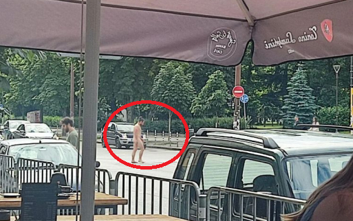 Пълен шок в София! Мъж мина чисто гол по „Витошка“ СНИМКИ 18+