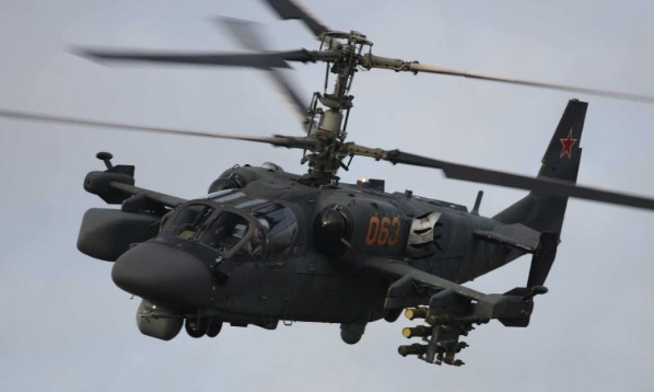 ВИДЕО от войната: "Алигатор" Ка-52 изпепели турски брониран автомобил Kirpi