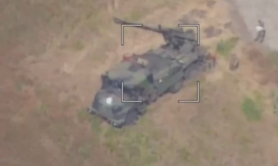 ВИДЕО от войната: Руските военни унищожиха с дронове украинска САУ Caesar 