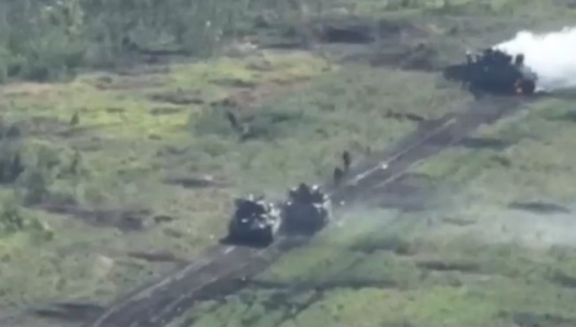ВИДЕО от войната: Поражение на напредващата колона на БМП Bradley на Запорожкия фронт